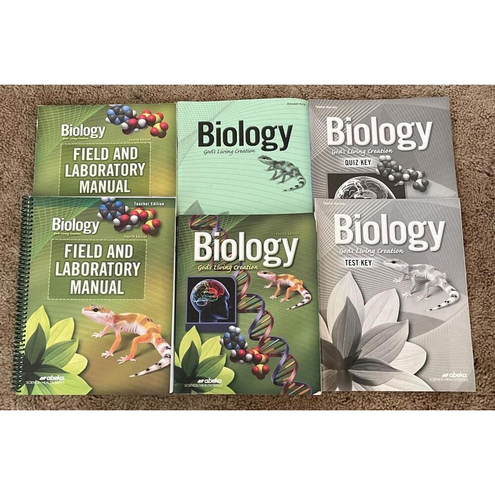 ABeka Biology Student Text, Quiz & Tests 4th Edition 10th Grade Science Set of 6